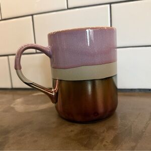 Elegant Purple and Brown Ceramic Mug
